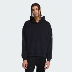 BLUZA Z KAPTUREM SOFT LUX. Białe bluzy z kapturem Adidas, l, bez wzorów, z bawełny, z kapturem. Za 349.00 zł.
