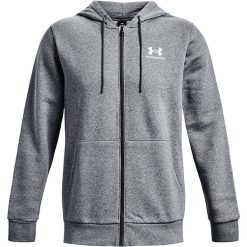 Bluza z kapturem z pełnym zamkiem błyskawicznym Under Armour Essential Fleece. Białe bluzy z kapturem Under Armour, s, bez wzorów, z bawełny, z kapturem. Za 272.10 zł.