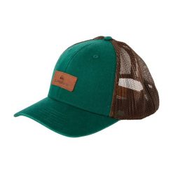 Czapka z daszkiem męska Quiksilver Down The Hatch. Zielone czapki z daszkiem Quiksilver, na lato, bez wzorów, z bawełny. Za 145.90 zł.