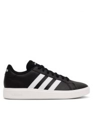 Adidas Sneakersy GRAND COURT BASE 2.0 GW9251 Czarny. Czarne buty sportowe casual Adidas, bez wzorów, z materiału, bez zapięcia. Za 199.99 zł.