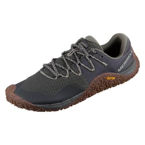 Buty do biegania męskie Merrell Trail Glove 6 Pine Gum. Szare buty do biegania Merrell, bez wzorów, z materiału, bez zapięcia, do biegania. Za 608.00 zł.