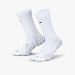 Skarpety Treningowe Nike DRI-FIT Strike. Białe skarpety Nike, bez wzorów, z bawełny. Za 68.20 zł.