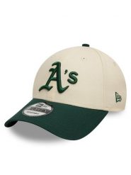 New Era Czapka z daszkiem Colour Block 9FORTY Oakland Athletics 60595214 Beżowy. Brązowe czapki z daszkiem New Era, bez wzorów, z bawełny. Za 119.99 zł.