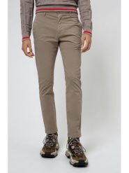 Hugo Spodnie materiałowe David204d 50437976 Beżowy Slim Fit. Brązowe spodnie materiałowe Hugo, m, bez wzorów, z bawełny. Za 309.99 zł.