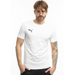 Koszulka sportowa męska Puma Team Goal. Białe t-shirty sportowe Puma, bez wzorów, z bawełny, bez ramiączek, na fitness i siłownię. Za 75.00 zł.