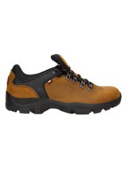 Wojas Buty turystyczne w kolorze jasnobrązowo-czarnym rozmiar: 43. Brązowe buty trekkingowe Wojas, bez wzorów, z materiału, bez zapięcia, outdoorowe. Za 274.95 zł.