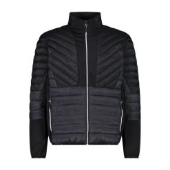 Kurtka hybrydowa Unlimitech CMP. Czarne kurtki CMP, bez wzorów, bez kaptura. Za 550.70 zł.