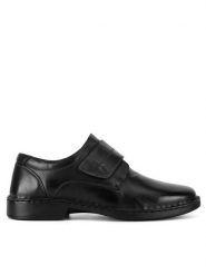 Go Soft Półbuty GARY-05 MI18 Czarny. Czarne eleganckie półbuty GO SOFT, bez wzorów, ze skóry, bez obcasa, bez zapięcia. Za 183.99 zł.