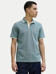 Jack & Jones Polo Paulos 12136668 Zielony Regular Fit. Zielone koszulki polo Jack & Jones, l, bez wzorów, z bawełny, bez kołnierzyka, bez ramiączek. Za 149.99 zł.