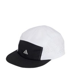 CZAPKA RUN 5-PANEL CLIMACOOL. Białe czapki z daszkiem Adidas, bez wzorów, z materiału. Za 129.00 zł.