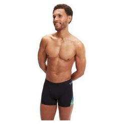 Kąpielówki męskie spodenki kąpielowe Speedo Digital V-Cut. Czarne kąpielówki Speedo, m, bez wzorów, sportowe. Za 191.98 zł.