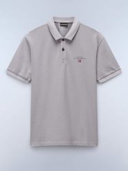 NAPAPIJRY Koszulka polo "Elbas" w kolorze szarym rozmiar: L. Szare koszulki polo NAPAPIJRY, l, bez wzorów, z bawełny, bez kołnierzyka, bez ramiączek. Za 127.35 zł.