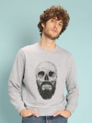 WOOOP Bluza "Hipster Barber" w kolorze szarym rozmiar: XL. Szare bluzy Wooop, xl, bez wzorów, z bawełny, bez kaptura. Za 117.17 zł.