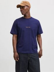 Jack & Jones Koszulka w kolorze granatowym rozmiar: M. Niebieskie bezrękawniki Jack & Jones, m, bez wzorów, z bawełny, bez kołnierzyka, bez ramiączek. Za 52.79 zł.