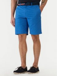 Tommy Hilfiger Szorty materiałowe Denton MW0MW42349 Niebieski Slim Fit. Niebieskie szorty Tommy Hilfiger, m, bez wzorów, z bawełny. Za 369.99 zł.