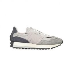 Buty do chodzenia męskie New Balance U327WGC. Szare buty sportowe casual New Balance, bez wzorów, z gumy, bez zapięcia. Za 678.00 zł.