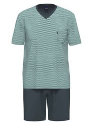 Ammann Piżama w kolorze zielono-granatowym rozmiar: 58. Niebieskie piżamy Ammann, bez wzorów, z bawełny, bez ramiączek. Za 121.99 zł.