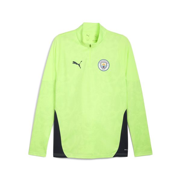 Męska bluza treningowa Manchester City z zamkiem 1/4 PUMA. Niebieskie bluzy z kapturem Puma, l, bez wzorów, z materiału, z kapturem. Za 144.00 zł.