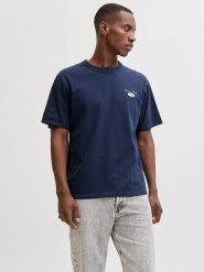Jack & Jones Koszulka "Dover" w kolorze granatowym rozmiar: L. Niebieskie bezrękawniki Jack & Jones, l, bez wzorów, z bawełny, bez kołnierzyka, bez ramiączek. Za 70.24 zł.