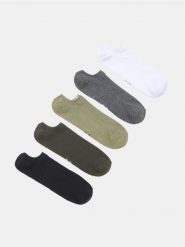 Skarpetki z bawełną 5 pack - wielobarwny. Skarpety Sinsay, bez wzorów, z bawełny. Za 15.99 zł.