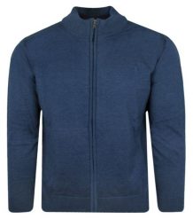 Bluza Zapinana na Zamek, Niebieska bez Kaptura, Męska -EXPOMEN. Niebieskie bluzy Expomen, l, bez wzorów, z bawełny, bez kaptura. Za 199.00 zł.