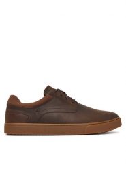 Clarks Sneakersy Lydford Lo 26320143 Brązowy. Brązowe buty sportowe casual Clarks, bez wzorów, ze skóry, bez zapięcia. Za 389.99 zł.