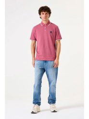 Garcia Koszulka polo w kolorze jasnoróżowym rozmiar: XL. Różowe koszulki polo Garcia, xl, bez wzorów, z bawełny, bez kołnierzyka, bez ramiączek. Za 128.25 zł.