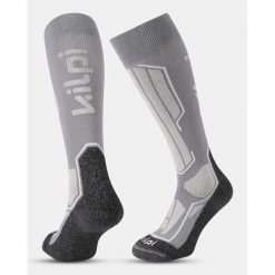 Podkolanówki narciarskie unisex Kilpi RACER-U. Szare skarpety Kilpi, bez wzorów. Za 139.07 zł.