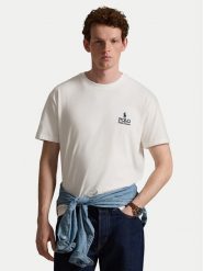 Polo Ralph Lauren T-Shirt 710981136001 Biały Regular Fit. Białe koszulki polo Polo Ralph Lauren, m, bez wzorów, z bawełny, bez kołnierzyka, bez ramiączek. Za 469.99 zł.