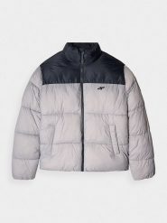 4F Kurtka pikowana w kolorze szarym rozmiar: S. Szare kurtki 4F, s, bez wzorów, bez kaptura. Za 156.45 zł.