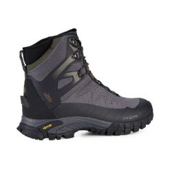 Buty trekkingowe Trezeta Shan waterproof. Czarne trekkingi TREZETA, bez wzorów, bez zapięcia. W wyprzedaży za 488.50 zł.