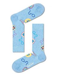 Happy Socks Skarpety w kolorze błękitnym rozmiar: 41-46. Niebieskie skarpety Happy Socks, bez wzorów, prążkowane. Za 43.88 zł.
