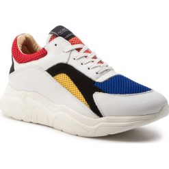 Sneakersy NOBRAND - Vogue 14394 Multicolor. Białe buty sportowe casual Nobrand, bez wzorów, z materiału, bez zapięcia. W wyprzedaży za 359.00 zł.