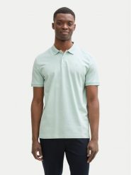 Tom Tailor Denim Polo 1045587 Zielony Regular Fit. Zielone koszulki polo TOM TAILOR DENIM, l, bez wzorów, z bawełny, bez kołnierzyka, bez ramiączek. Za 69.99 zł.