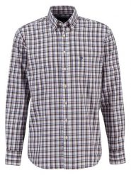 FYNCH-HATTON Koszula - Casual fit - w kolorze niebiesko-czerwonym rozmiar: L. Niebieskie koszule Fynch-Hatton, l, bez wzorów, z bawełny, bez kołnierzyka, bez ramiączek. Za 86.99 zł.