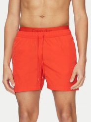 Calvin Klein Swimwear Szorty kąpielowe KM0KM01104 Czerwony Regular Fit. Czerwone kąpielówki Calvin Klein Swimwear, l, bez wzorów, z syntetyku. Za 169.99 zł.
