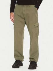 Guess Chinosy M4YB40 WGCV1 Khaki Regular Fit. Brązowe eleganckie spodnie Guess, m, z bawełny. Za 259.99 zł.