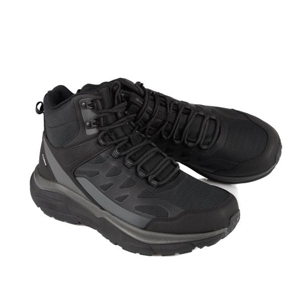 Buty męskie sportowe miejskie Alpine Pro Lerat. Czarne buty turystyczne Alpine Pro, na jesień, bez wzorów, z gumy, bez zapięcia, trekkingowe. Za 299.00 zł.