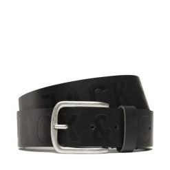 Pasek Męski Jack&Jones. Czarne paski Jack&Jones, bez wzorów. Za 79.99 zł.