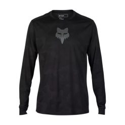Longsleeve rowerowy męski Fox Racing Ranger Tru Dri. Czarne bluzy FOX, l, bez wzorów, bez kaptura. Za 259.99 zł.