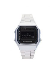 Casio Zegarek A168WEM-2BEF Srebrny. Szare, cyfrowe zegarki Casio, srebrne. Za 209.99 zł.