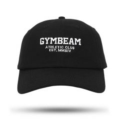 Czapka unisex fitness z daszkiem czarna Athletic Club. Czarne czapki z daszkiem GYMBEAM, bez wzorów. Za 59.90 zł.
