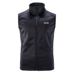 Kamizelka bezrękawnik męski softshell Hi-Tec Octavio - czarna, Rozmiar M. Czarne kurtki softshell Hi-tec, m, bez wzorów, z materiału, bez kaptura. W wyprzedaży za 94.99 zł.