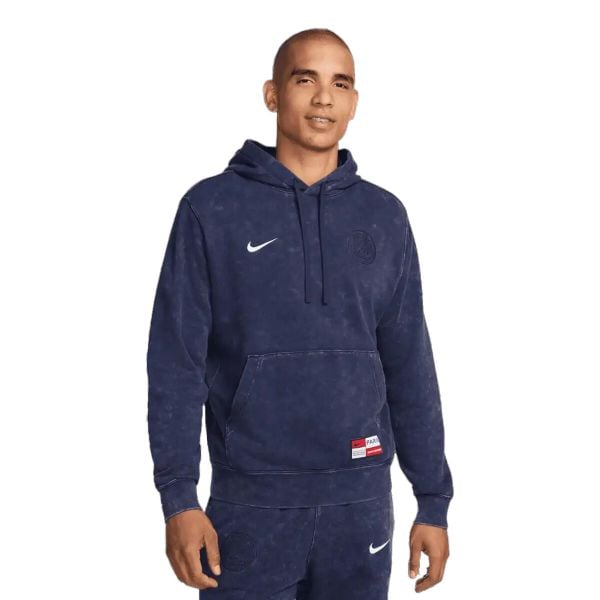 Męska Bluza Z Kapturem Paris Saint Germain FC. Niebieskie bluzy Nike, m, bez wzorów, z kapturem. Za 451.99 zł.