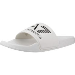 Sandały EMPORIO ARMANI SCARPE BEACHWEAR Biały. Białe sandały EA7, z materiału, bez zapięcia. Za 170.99 zł.