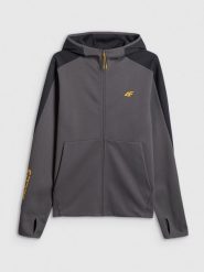 4F Bluza dresowa regular z kapturem męska - szara XXL. Szare bluzy z kapturem 4F, m, bez wzorów, z dresówki, z kapturem. Za 199.99 zł.
