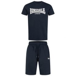 Zestaw t-shirt i szorty Lonsdale Moy. Białe krótkie spodenki sportowe Lonsdale, m, bez wzorów, z bawełny. Za 227.50 zł.