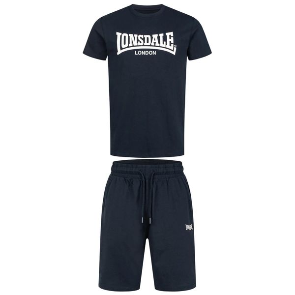 Zestaw t-shirt i szorty Lonsdale Moy. Białe krótkie spodenki sportowe Lonsdale, s, bez wzorów, z bawełny. Za 227.50 zł.