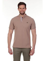 The Time of Bocha Koszulka polo w kolorze beżowym rozmiar: L. Brązowe koszulki polo The Time of Bocha, l, bez wzorów, z bawełny, bez kołnierzyka, bez ramiączek. Za 104.99 zł.