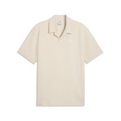 Męska koszulka polo Essentials Elevated PUMA. Białe koszulki polo Puma, m, bez wzorów, bez kołnierzyka, bez ramiączek. Za 169.00 zł.